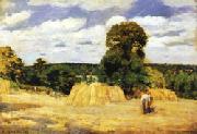 Camille Pissarro The Harvest at Montfoucault France oil painting reproduction